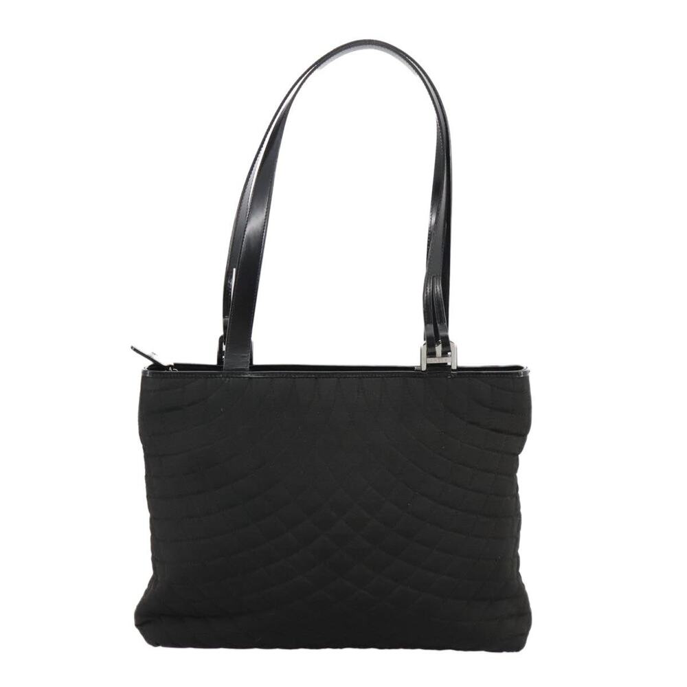 Bally Nylon Tote Bag Black